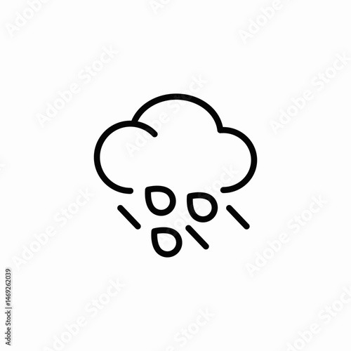 heavy rainfall icon sign vector