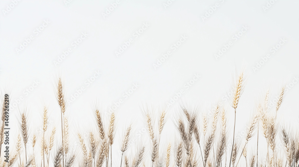 Ears of wheat isolated on white background Ears of wheat isolated on white background