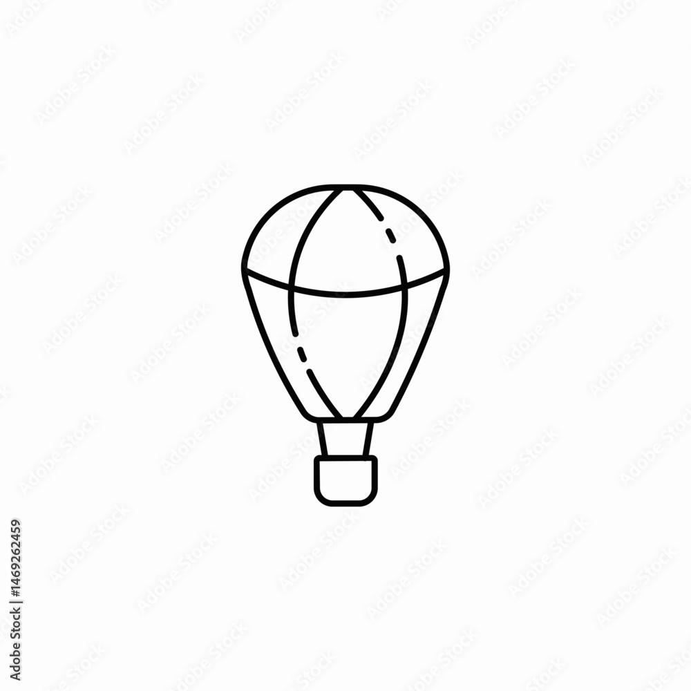 Obraz premium hot balloon icon sign vector