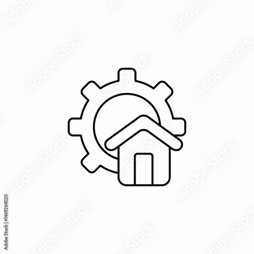 house repair icon sign vector
