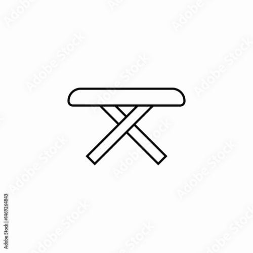 ironing board icon sign vector