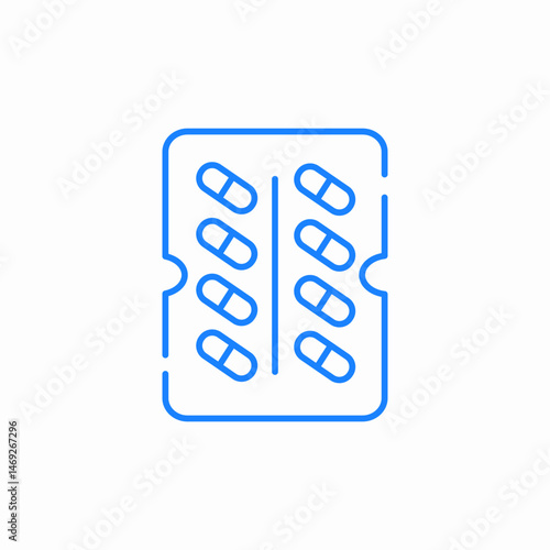 medicine pills icon sign vector