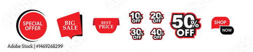 stickers with sale discount text	