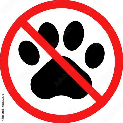 No pet sign design.