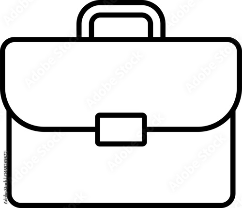 Briefcase icon in a linear style.