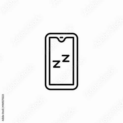 sleep mode icon sign vector