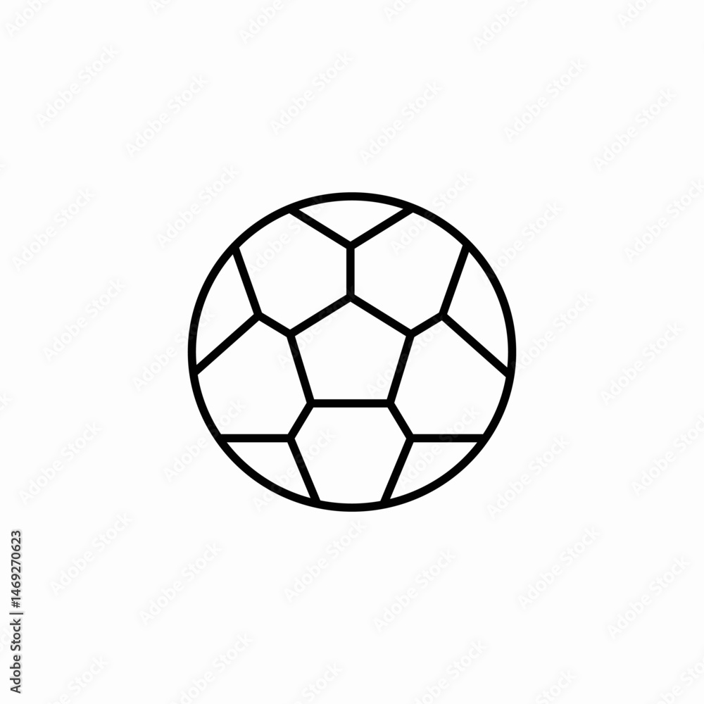 Obraz premium soccer ball icon sign vector
