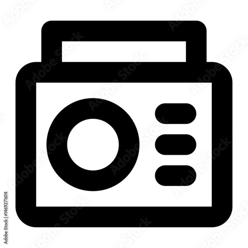 radio icon vector 