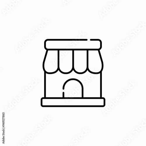 store shop icon sign vector