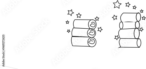  Modern clothes line icon in trendy style