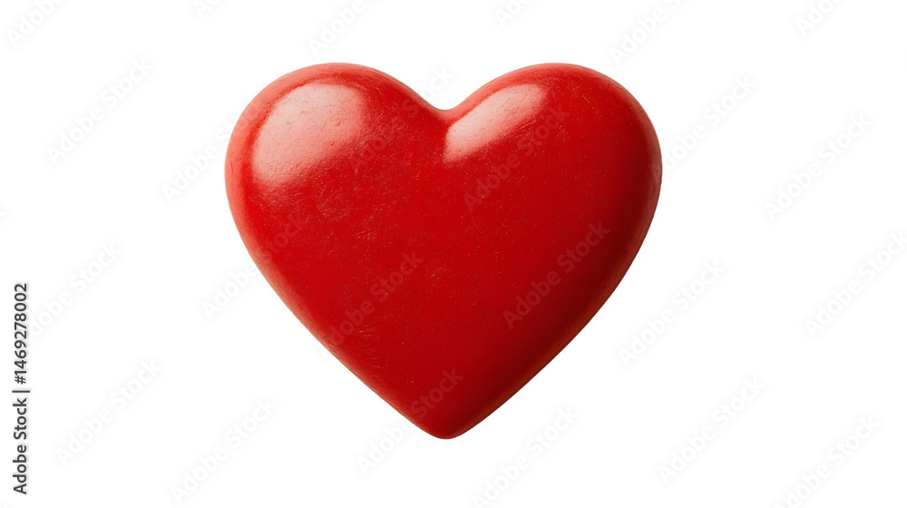 Vibrant Red Heart Symbolizing Love and Affection on a Transparent Background Vibrant Red Heart Symbolizing Love and Affection on a Transparent Background
