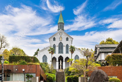 Bild auf Leinwand Basilica of the Twenty Six Holy Martyrs of Japan in Nagasaki, Kyushu