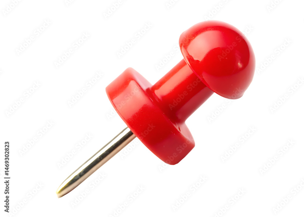red pin isolated on white background red pin isolated on white background