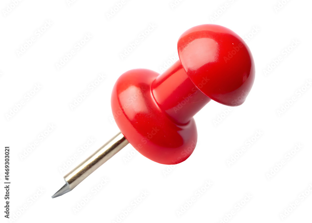 red pin isolated on white background red pin isolated on white background