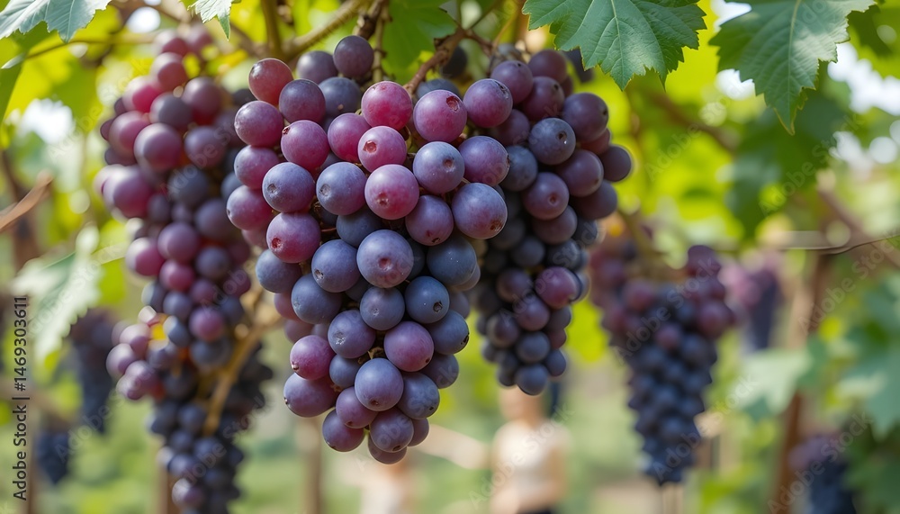 red grapes on vine red grapes on vine