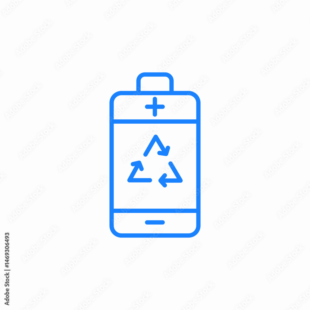 battery recycling energy icon sign vector battery recycling energy icon sign vector