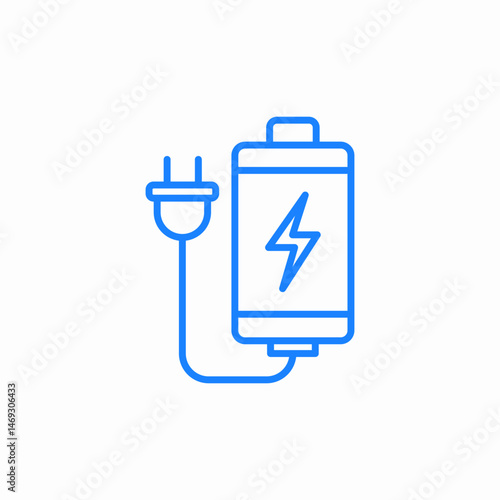battery energy charging icon sign vector