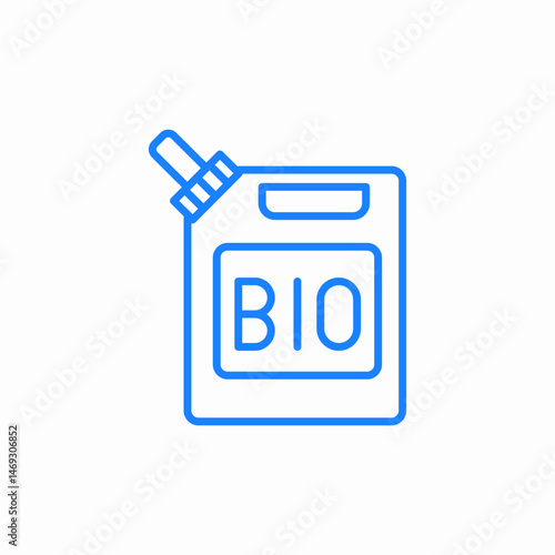 bio fuel canister icon sign vector