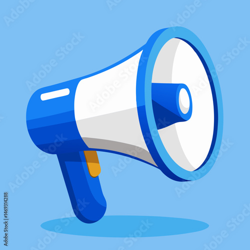 megaphone on white background