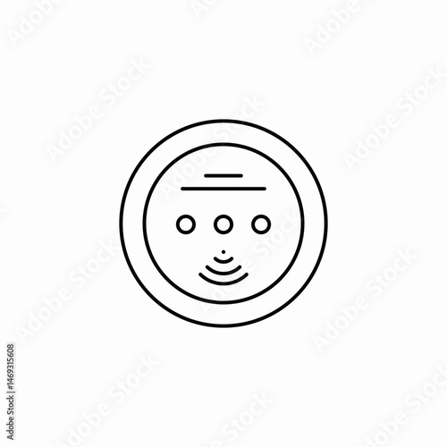 motion sensor icon sign vector