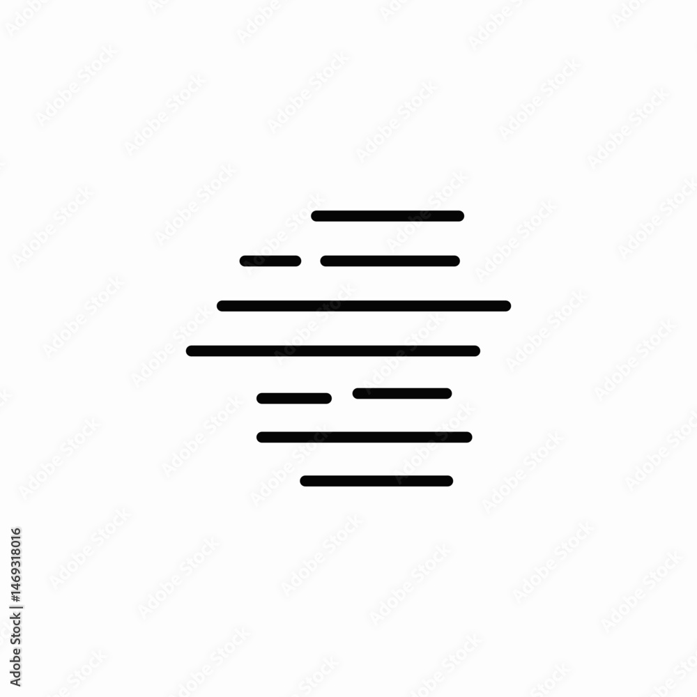 partly foggy icon sign vector partly foggy icon sign vector