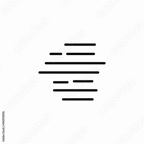 partly foggy icon sign vector