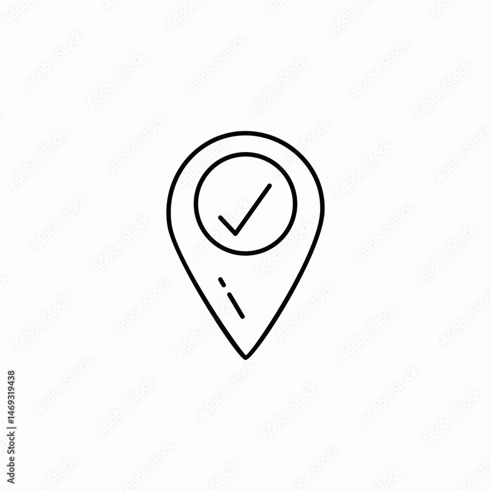 pin location icon sign vector pin location icon sign vector