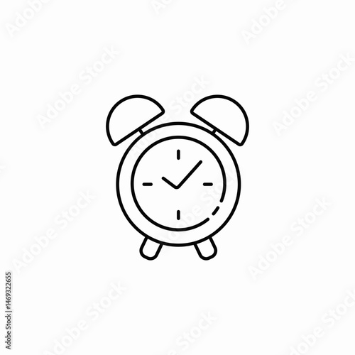 ringing alarm icon sign vector