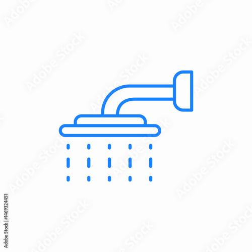 shower head icon sign vector