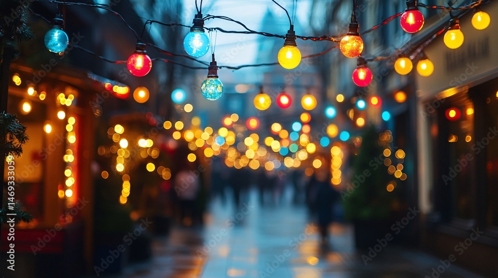 glowing disco lights across a market square background glowing disco lights across a market square background