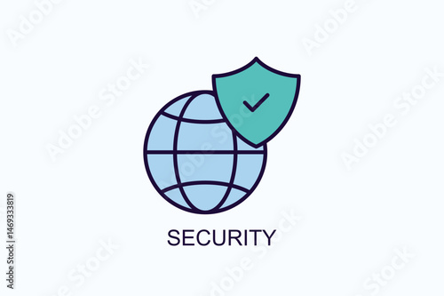 Security Vector, Icon Or Logo Sign Symbol Illustration 