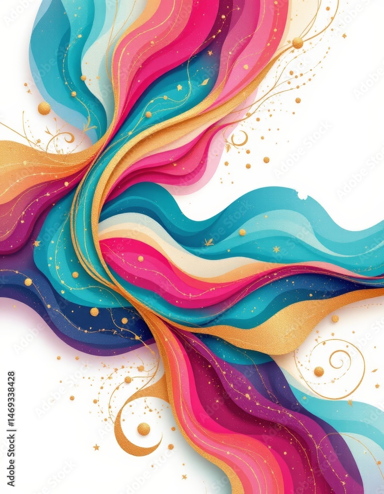 Abstract Colorful Swirls