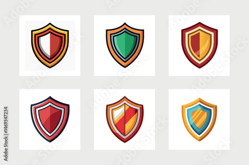 Free Download  Classic shield icon vector illustration.
 - GFXLoad