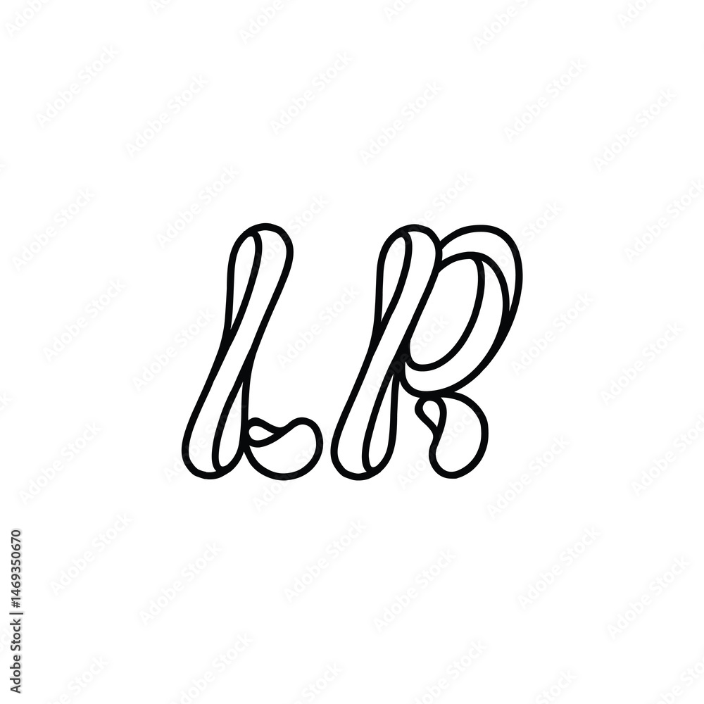 LR monogram logo design letter text name symbol monochrome logotype alphabet character simple logo LR monogram logo design letter text name symbol monochrome logotype alphabet character simple logo