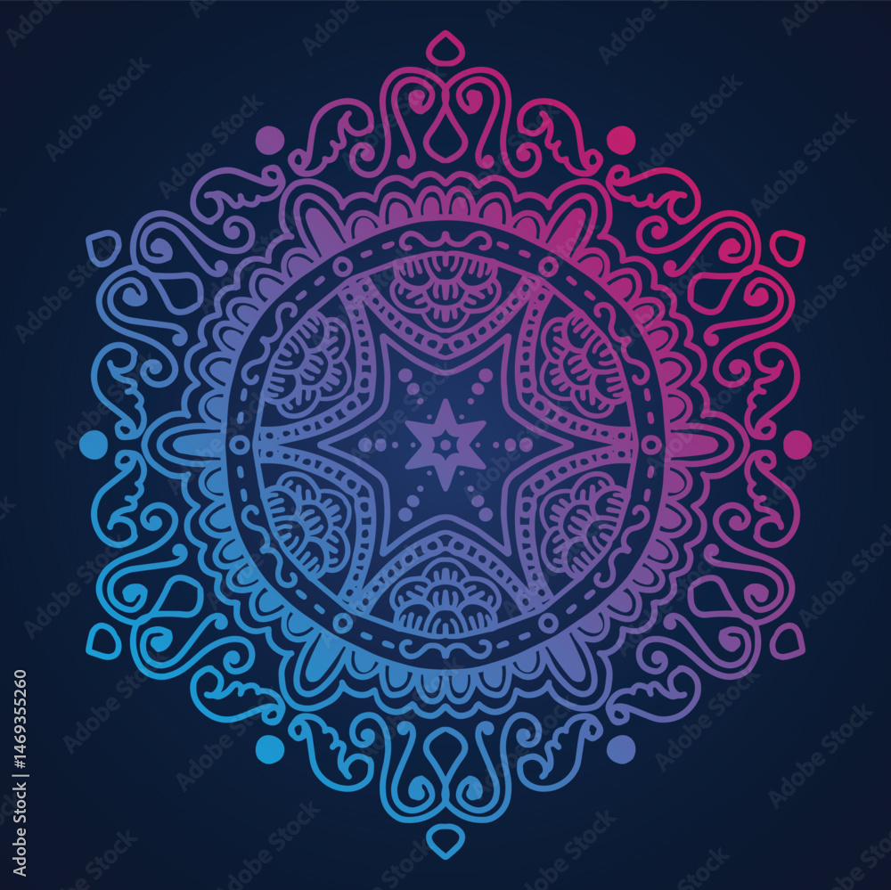 All colorful Hand drawn mandala All colorful Hand drawn mandala