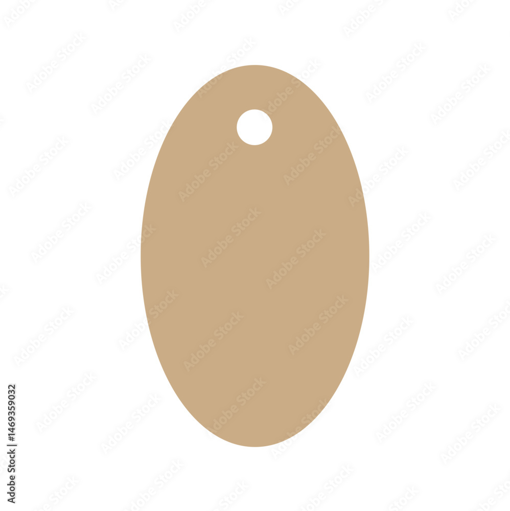 Kraft paper label shape Kraft paper label shape