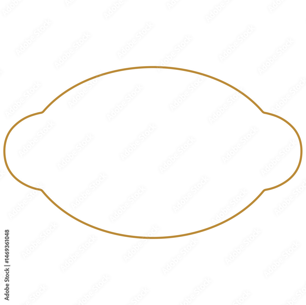 Fototapeta premium Outline vintage label frame