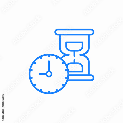 sand hourglass icon sign vector