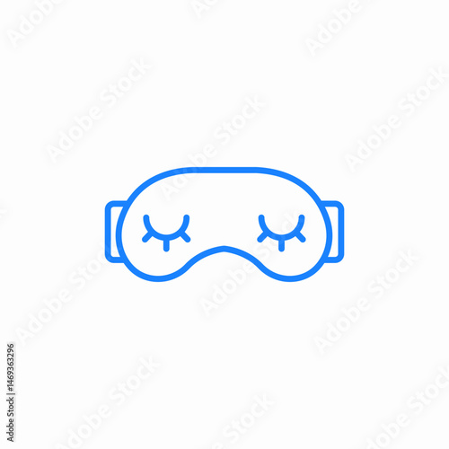 sleep mask icon sign vector