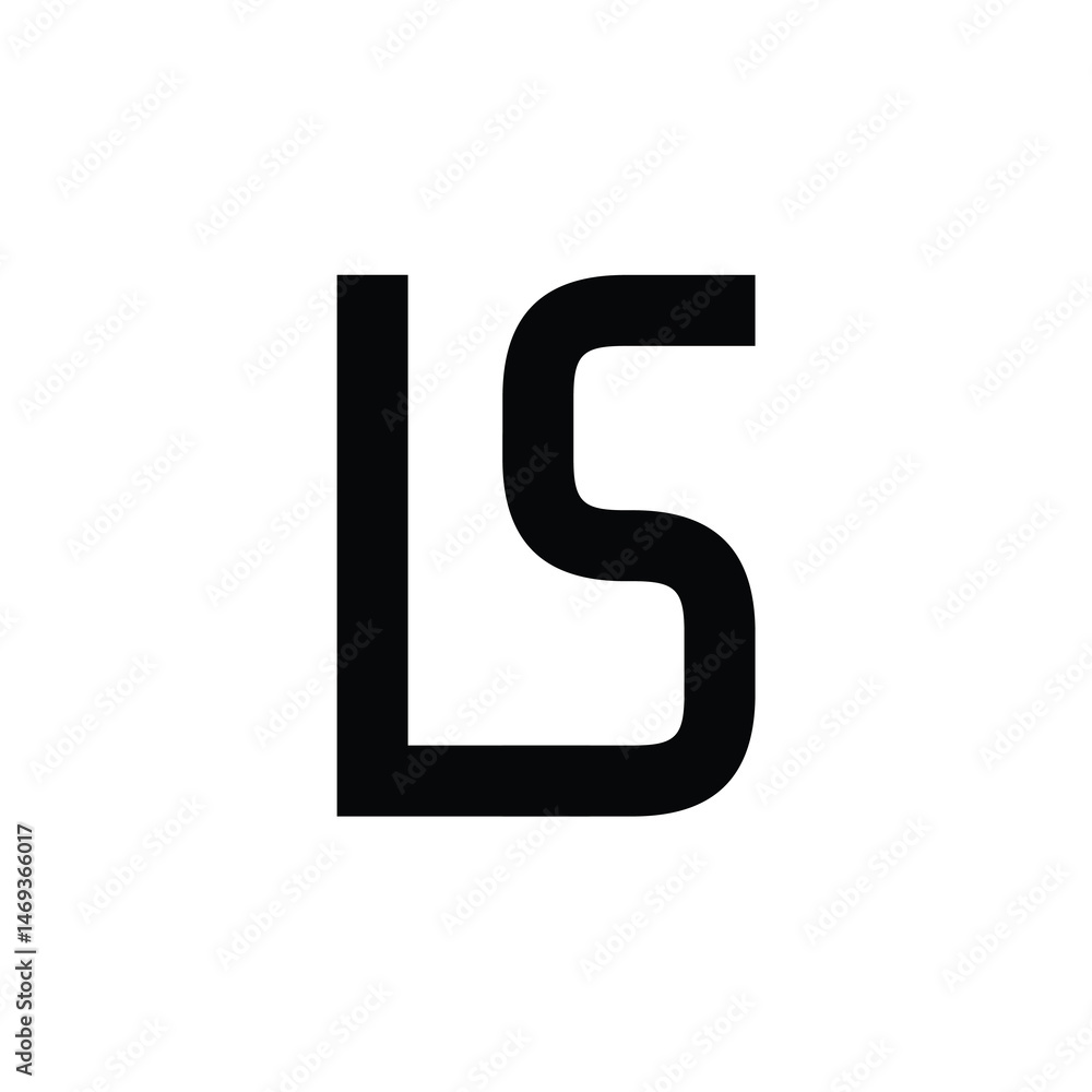 LS monogram logo design letter text name symbol monochrome logotype alphabet character simple logo LS monogram logo design letter text name symbol monochrome logotype alphabet character simple logo
