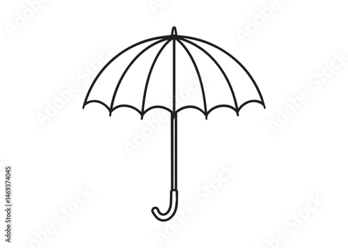 Umbrella Silhouette Vector
