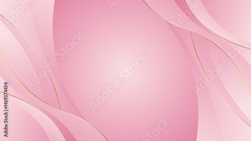 Abstract pink luxury curved background. Elegant Feminine wallpaper. Suitable for beauty design, templates, banners, covers, awards, sales, events, websites, pages and more