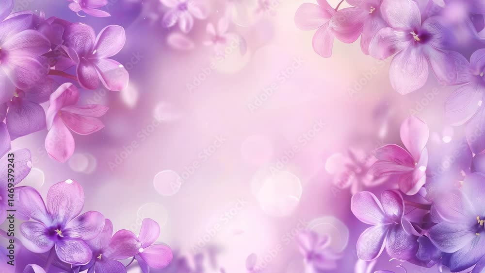 Pink Purple Floral Bokeh Background Design Pink Purple Floral Bokeh Background Design