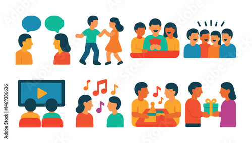 Engaging social activities and group interactions for community building