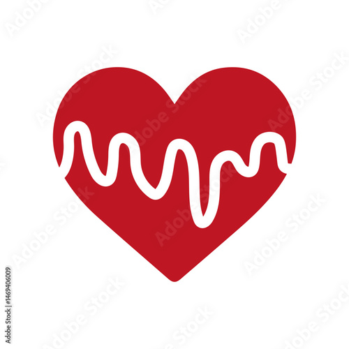 Hearts icons set Symbols of love and heartbreak