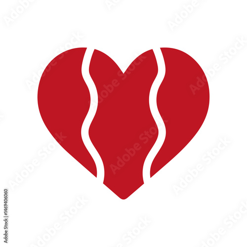 Hearts icons set Symbols of love and heartbreak