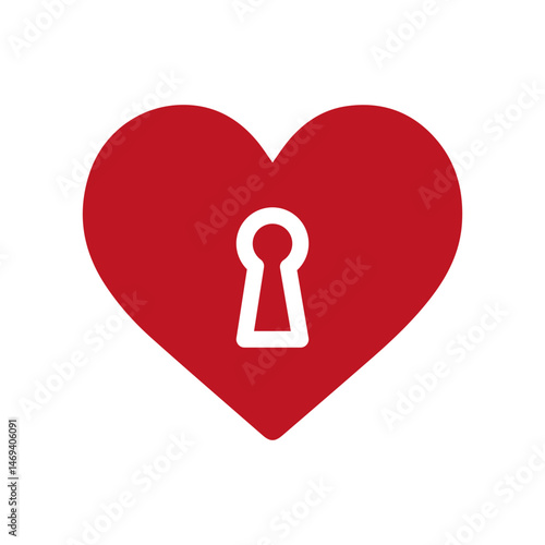 Hearts icons set Symbols of love and heartbreak