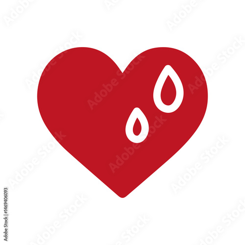 Hearts icons set Symbols of love and heartbreak