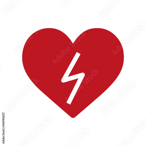 Hearts icons set Symbols of love and heartbreak