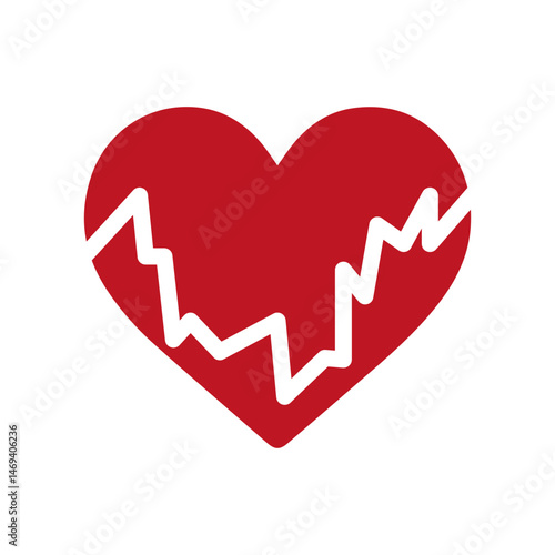 Hearts icons set Symbols of love and heartbreak